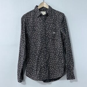 Denim & Supply Ralph Lauren Shirt Men Medium‎ Navy Micro Floral Button Up